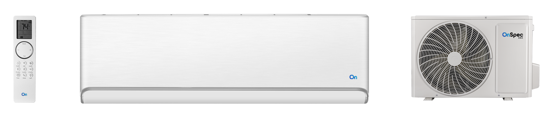 Apex wall-mounted indoor unit and outdoor heat pump